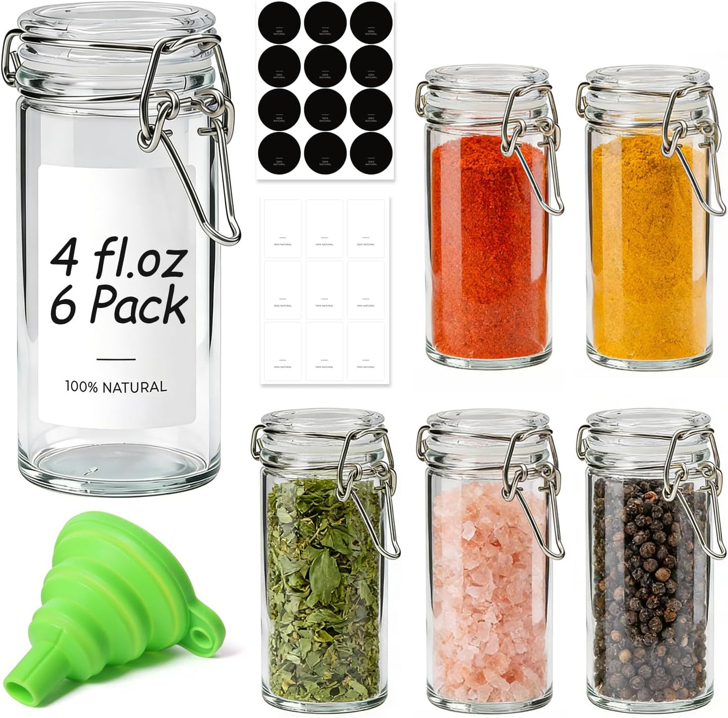 ComSaf Glass Pantry Jars with Airtight Lids 0.7 Gallon 2 Pack Wide Mouth | Flour sugar rice, Sourdough pickling, Pantry organization, Scoop included, Baking supplies, Bulk food storage, Large capacity
