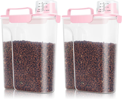 TBMax 10 Lbs Cat Dog Food Storage Container, 2026 Upgraded Large Pouring Container for Pet Food Storage, Bird Seed Dispenser, Portable Travel Kibble Holder -Dark Green