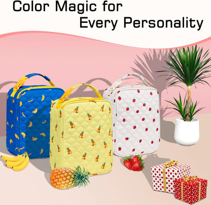 TuErCao Small Lunch Bag Lightweight Insulated Lunch Box for Women Work Portable Soft Cooler for Picnic Travel Road Trips, Loncheras para Mujer, Black