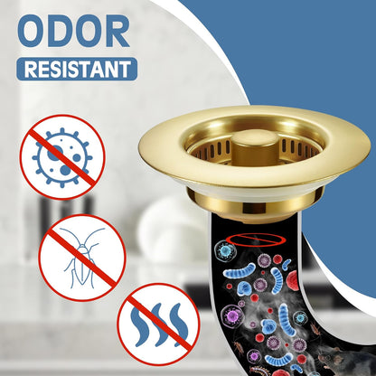 TGOSOMT Kitchen Sink Drain Strainer Stopper