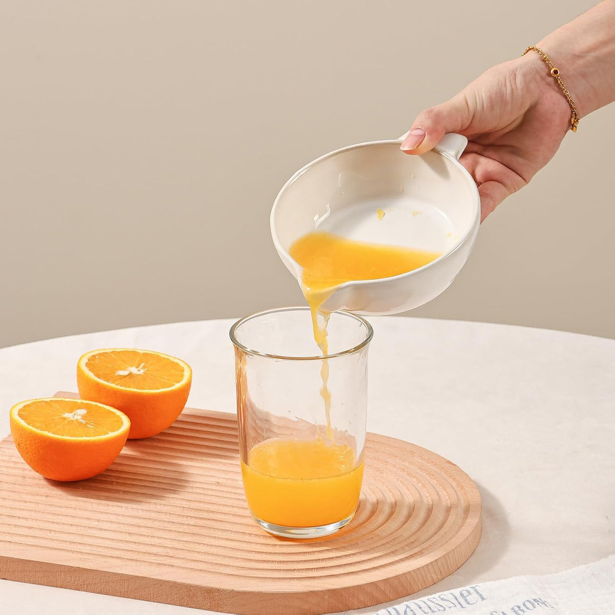 Ceramic Citrus Lemon Orange Juicer Manual Squeezer, Hand Juicer Reamer