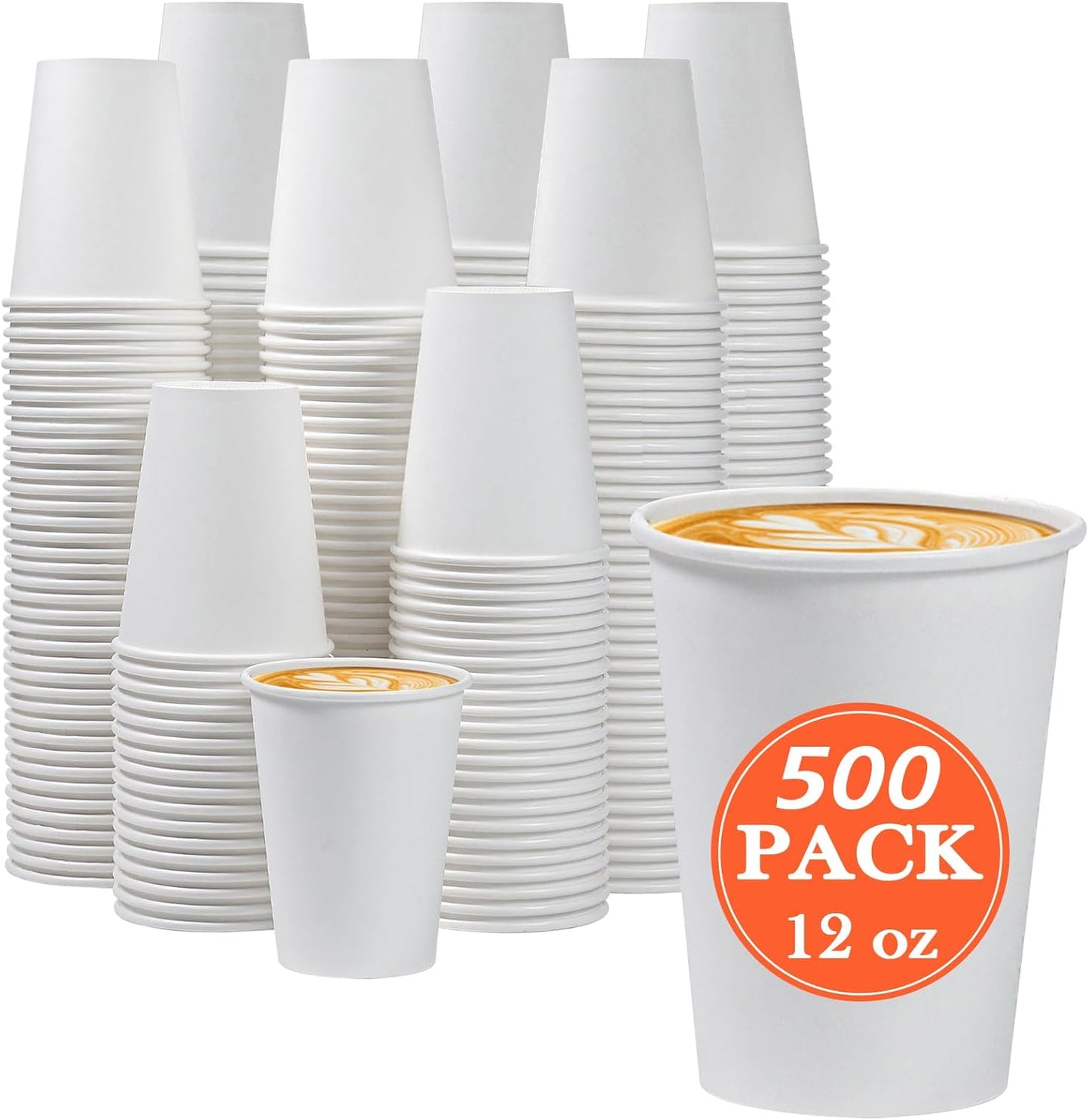 Lamosi 100 Pack 5 oz Paper Cups, Disposable Small Bathroom Cups 5oz, Mini Espresso Cups for Mouthwash, Travel, Party, Picnics, Home