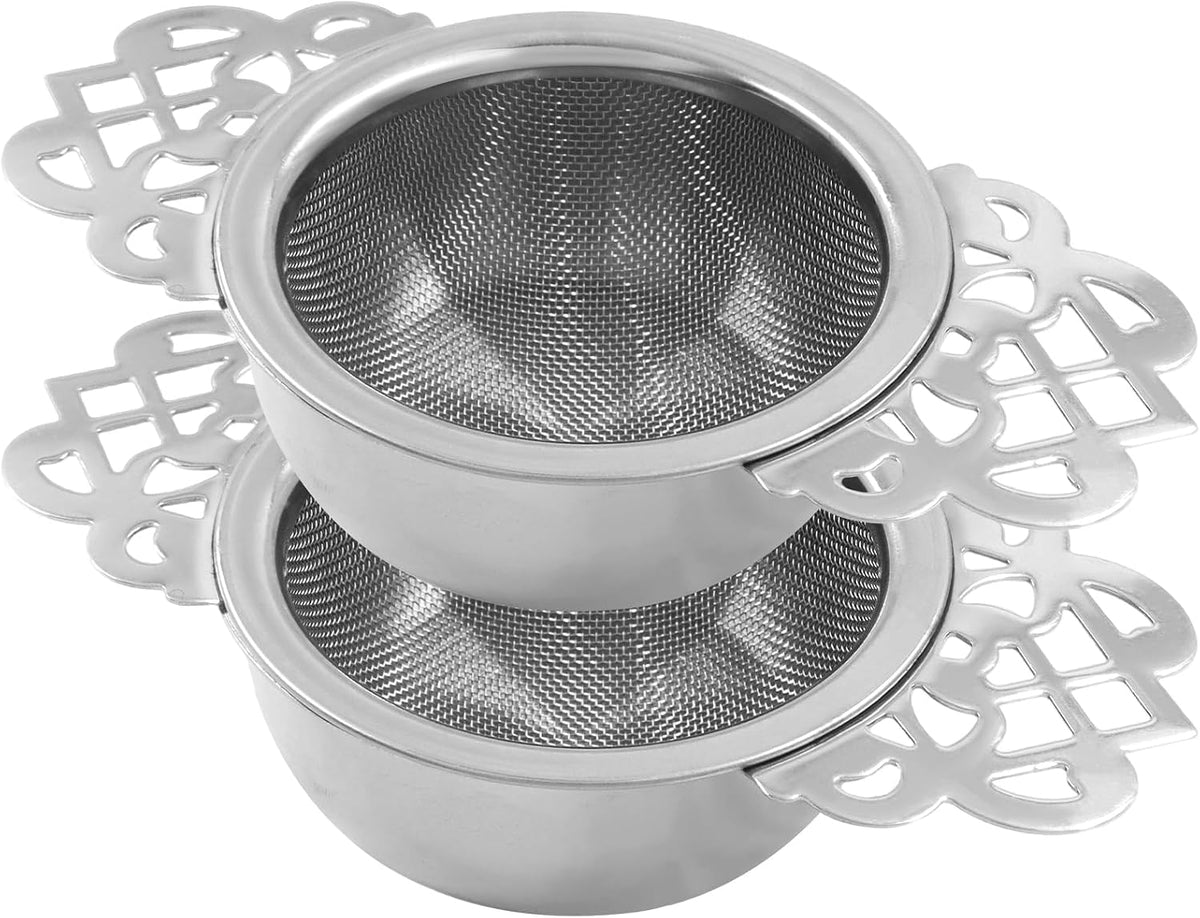 Fine Mesh Tea Strainers, Silver Loose Leaf Tea Filter