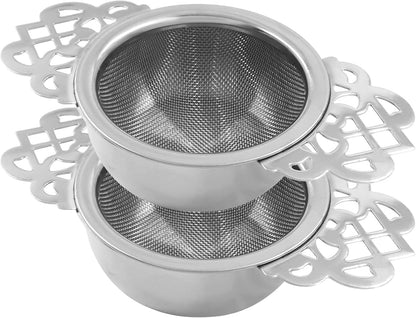 Fine Mesh Tea Strainers, Silver Loose Leaf Tea Filter