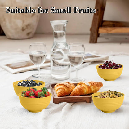 Wheat Straw Bowl Sets,8 PCS Unbreakable Cereal Bowl 26 OZ,Microwave and Dishwasher Safe Bowls,Bowl Sets for Camping and Picnic BPA Free Colorful Salad Bowls for Serving Soup,Oatmeal and Fruit Etc…