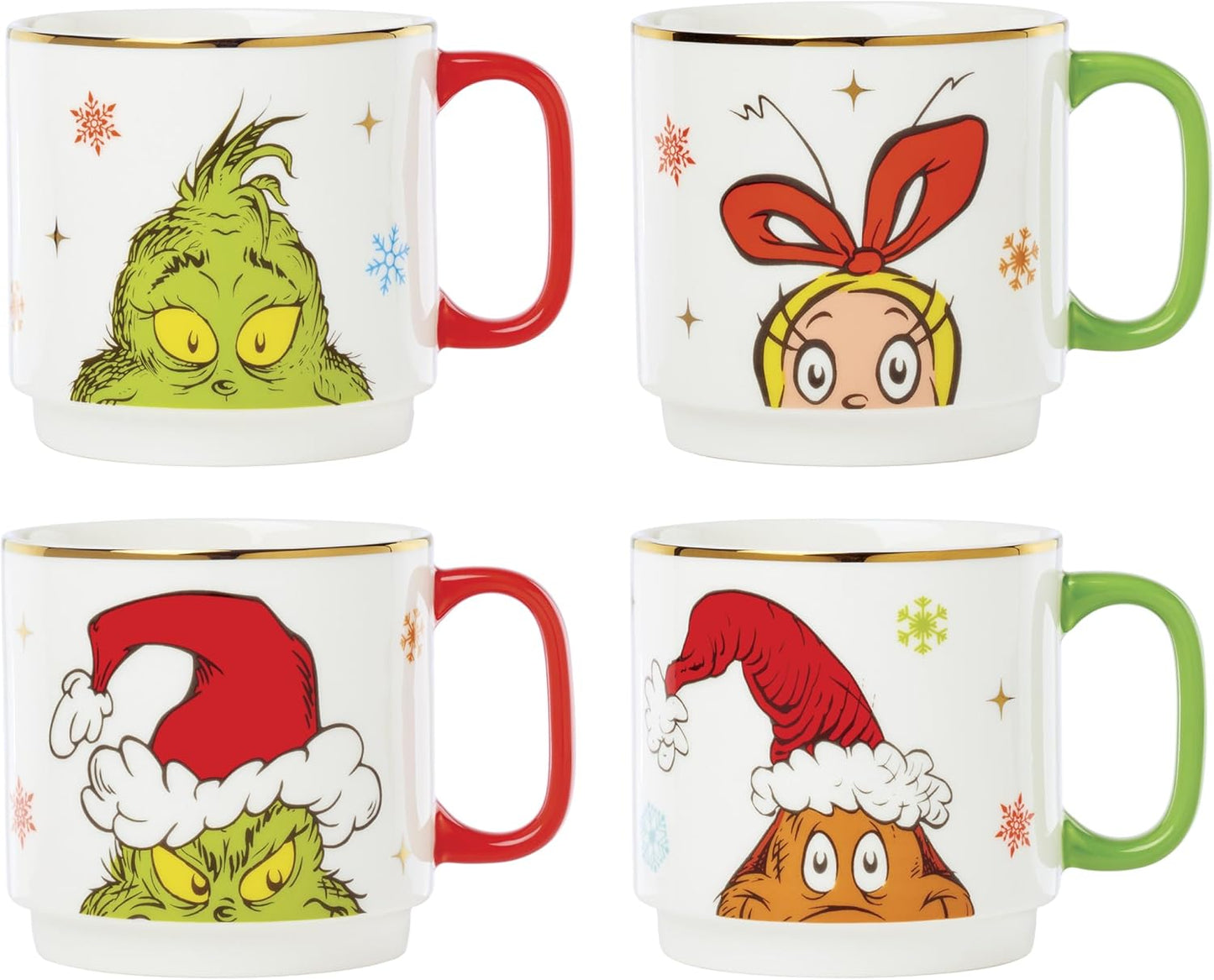 Lenox 898096 Merry Grinchmas Chip & Dip Bowl, Christmas Dishes, Festive Holiday Serveware