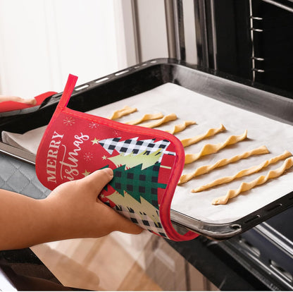 Bencailor 12 Pcs Christmas Wildflower Pot Holders with Pocket