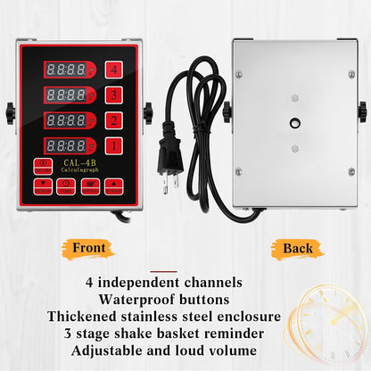 Relaxweex Commercial Digital Kitchen Timer for Cooking, 8 Channel