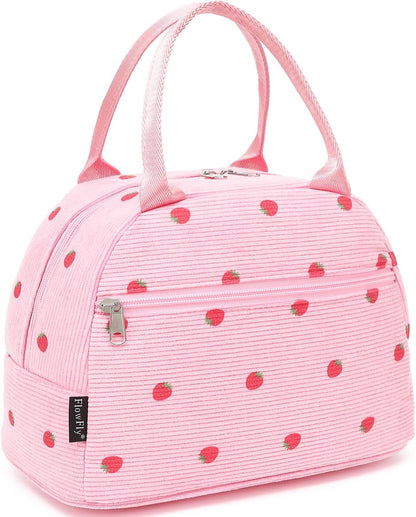 FlowFly Insulated Lunch Cooler Bag - Tote Bag Organizer for Women/Men, Black - Colors A