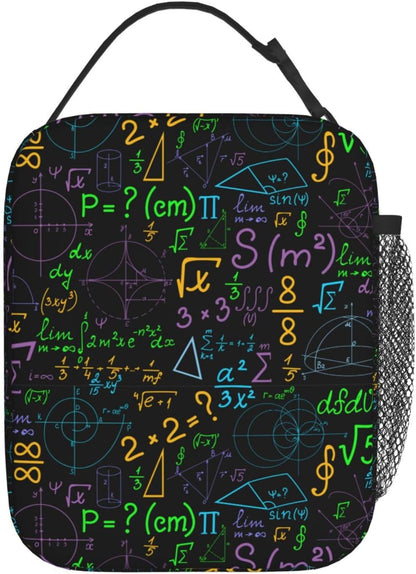 Black Cat Reusable Lunch Box Food Bag Insulated Lunch Bag for Teenage Boys Girls School Beach