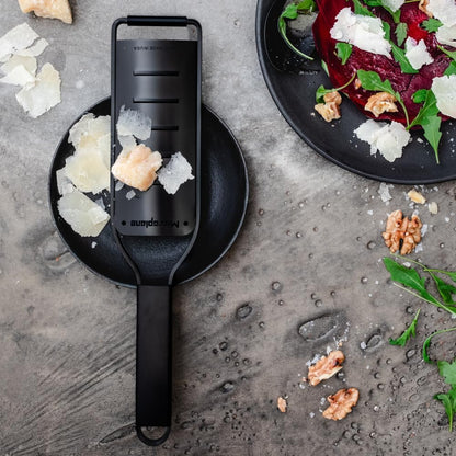 Microplane Kitchen Zester Grater with a Stainless-Steel Blade - Made in USA, for citrus, parmesan, ginger, chocolate & nutmeg from the Black Sheep Series