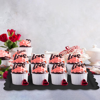 Food Tray, 12 Pack Serving Tray Serving Platter Cookies Dessert Plates,Disposable Plastic Serving Trays Rectangle Dessert Trays for Party, Wedding, Restaurant, 14.4" X 9.3" (White)