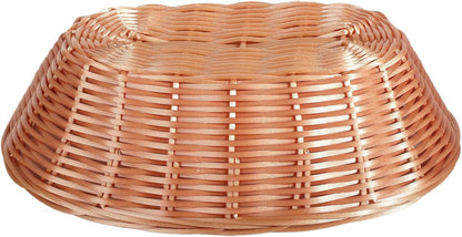 12 Pack Plastic Oval Woven Baskets, 10"L x 6"W x 3"H