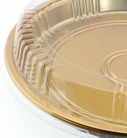 5 Pcs Disposable Pie Carrier with Clear Lid Round Cake Cupcake Container for Pies Cake Slice Candy Pizza Salads Meal Prep (11 Inch)