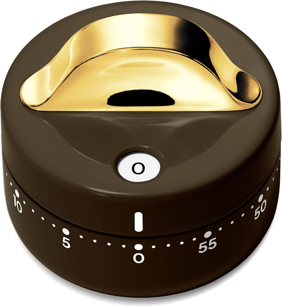 Caraway Mechanical Kitchen Timer, Stainless Steel 60 Minute Wind Up Timer