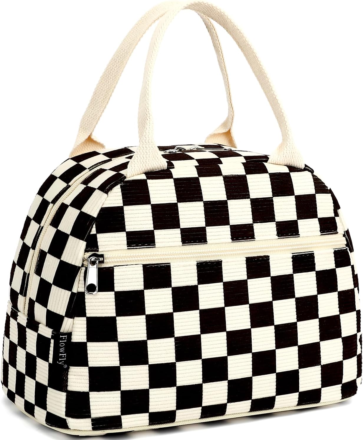 FlowFly Insulated Lunch Cooler Bag - Tote Bag Organizer for Women/Men, Black - Colors A