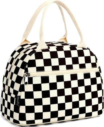 FlowFly Insulated Lunch Cooler Bag - Tote Bag Organizer for Women/Men, Black - Colors A