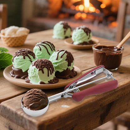 Large Cookie Scoop 3 Tablespoon, Size #20 Dough Scoops for Baking, Trigger Ice Cream Scooper, Stainless Steel Portion Scoop for Jumbo Cookies, Pancakes, Cupcakes, Meatballs