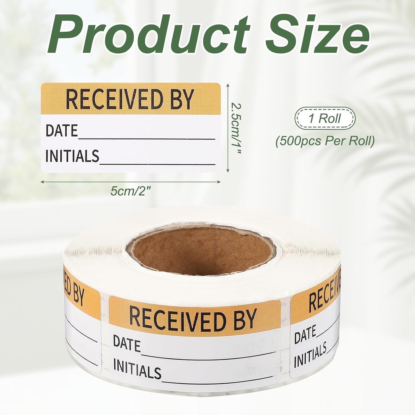 PATIKIL 500 Pcs Expired Date Label Stickers Roll, 2 x 1 Inch Removable Inventory Labels Adhesive Food Sticker Roll for Marking Organizing Inventory and Food Container, White and Black