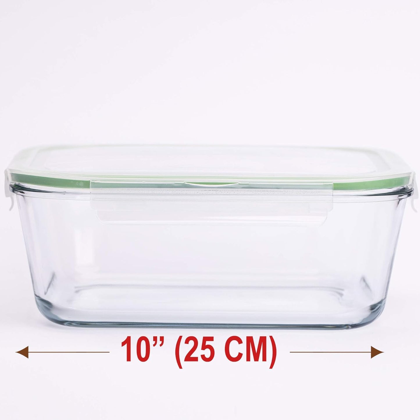 120 oz Large Glass Food Storage Containers with Airtight Lids 3.5 L Family Size Extra Large Bakeware Marinating Lock Baking Dish Container Glass Bowls Rectangle