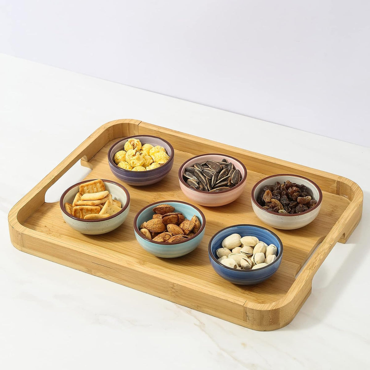 Selamica Ceramic 2.6 OZ Soy Sauce Dish, Set of 6, Matte Black