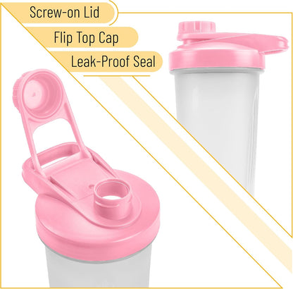 Mr. Pen- Shaker Bottles for Protein Mixes with Twist Cap, 28 oz