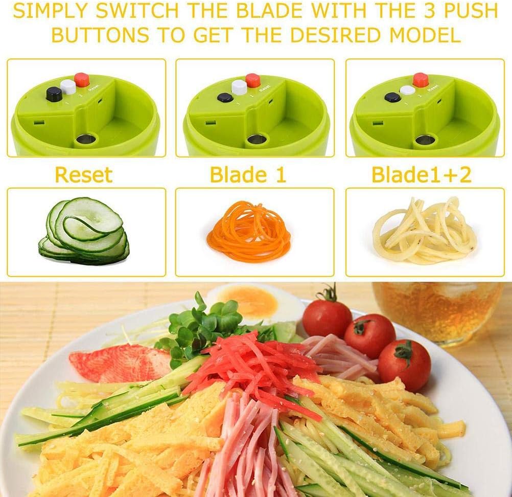 Vegetable Spiralizer Cutter, Manual Spiral Slicer Veggie Spiralizer