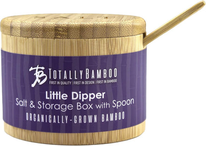 Totally Bamboo Salt Cellar with Swivel Lid, Salt Container for Countertop