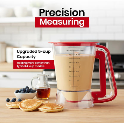 Eggssentials Pancake Batter Dispenser with Squeeze Handle Pancake Dispenser