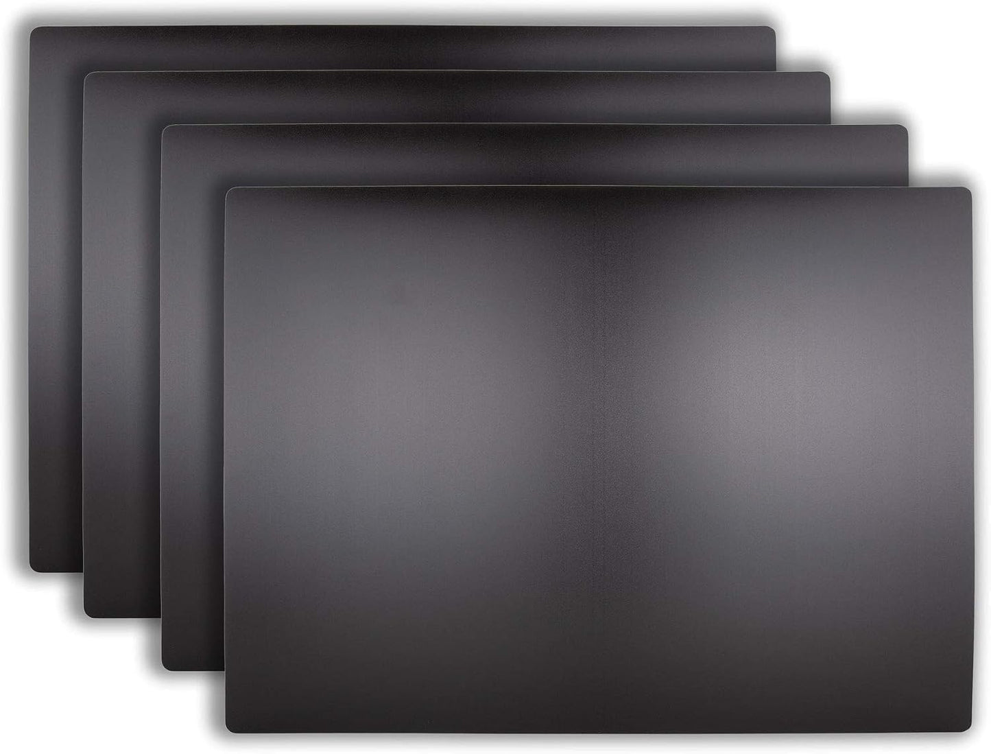 Extra Large Black Cutting Board Mats 4 Pack, NSF Certified HDPE for Restaurants, 24x18 Inch