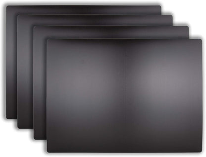 Extra Large Black Cutting Board Mats 4 Pack, NSF Certified HDPE for Restaurants, 24x18 Inch