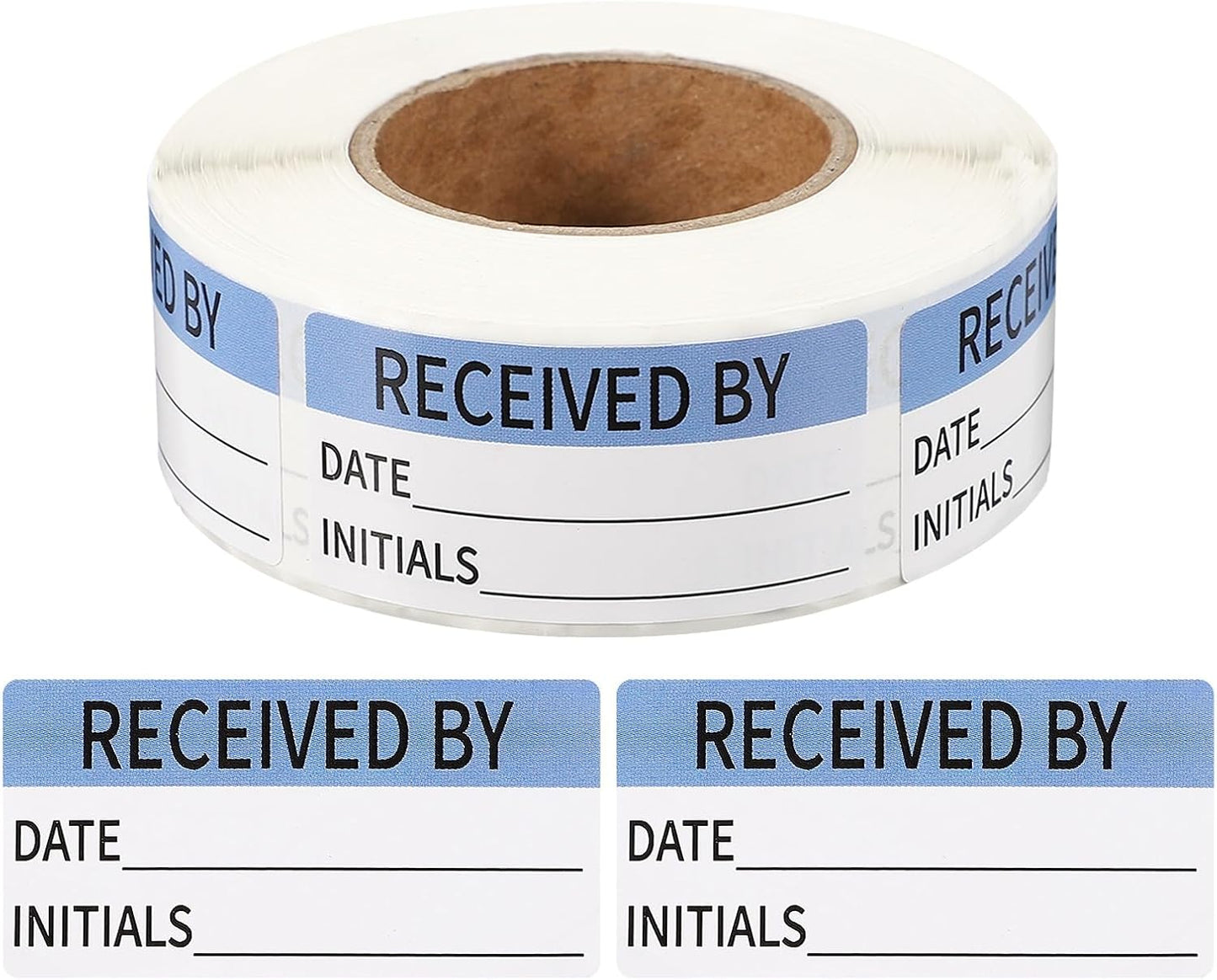 PATIKIL 500 Pcs Expired Date Label Stickers Roll, 2 x 1 Inch Removable Inventory Labels Adhesive Food Sticker Roll for Marking Organizing Inventory and Food Container, White and Black