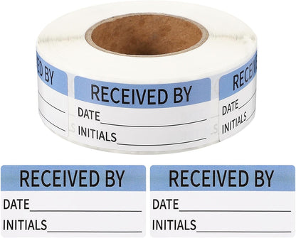 PATIKIL 500 Pcs Expired Date Label Stickers Roll, 2 x 1 Inch Removable Inventory Labels Adhesive Food Sticker Roll for Marking Organizing Inventory and Food Container, White and Black