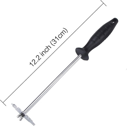 MSY BIGSUNNY Good Grip Stainless Steel Grill Scraper for BBQ Grate and Griddle (12" Scraper)