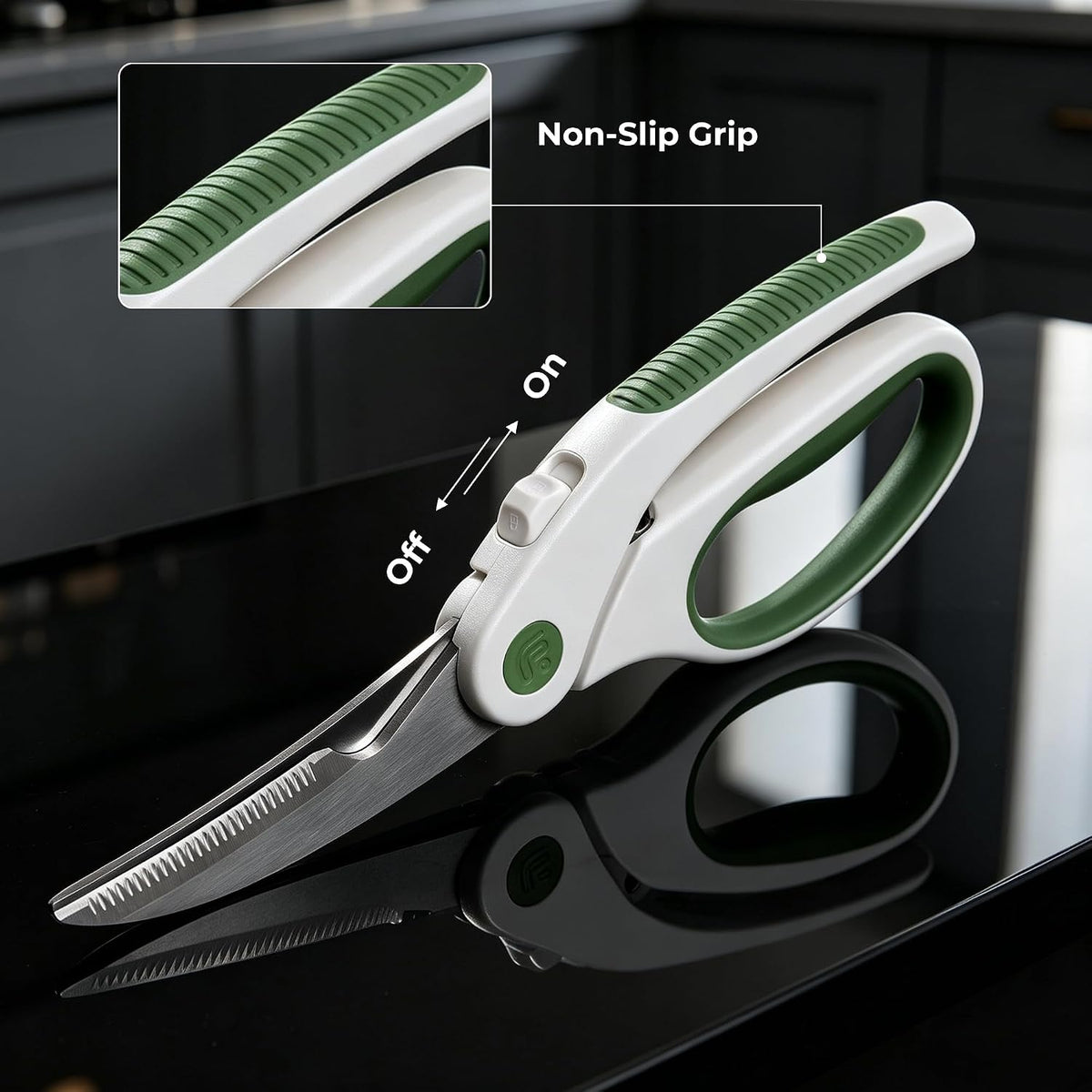 Linoroso Poultry Shears with Magnetic Holder Kitchen Shears Heavy Duty