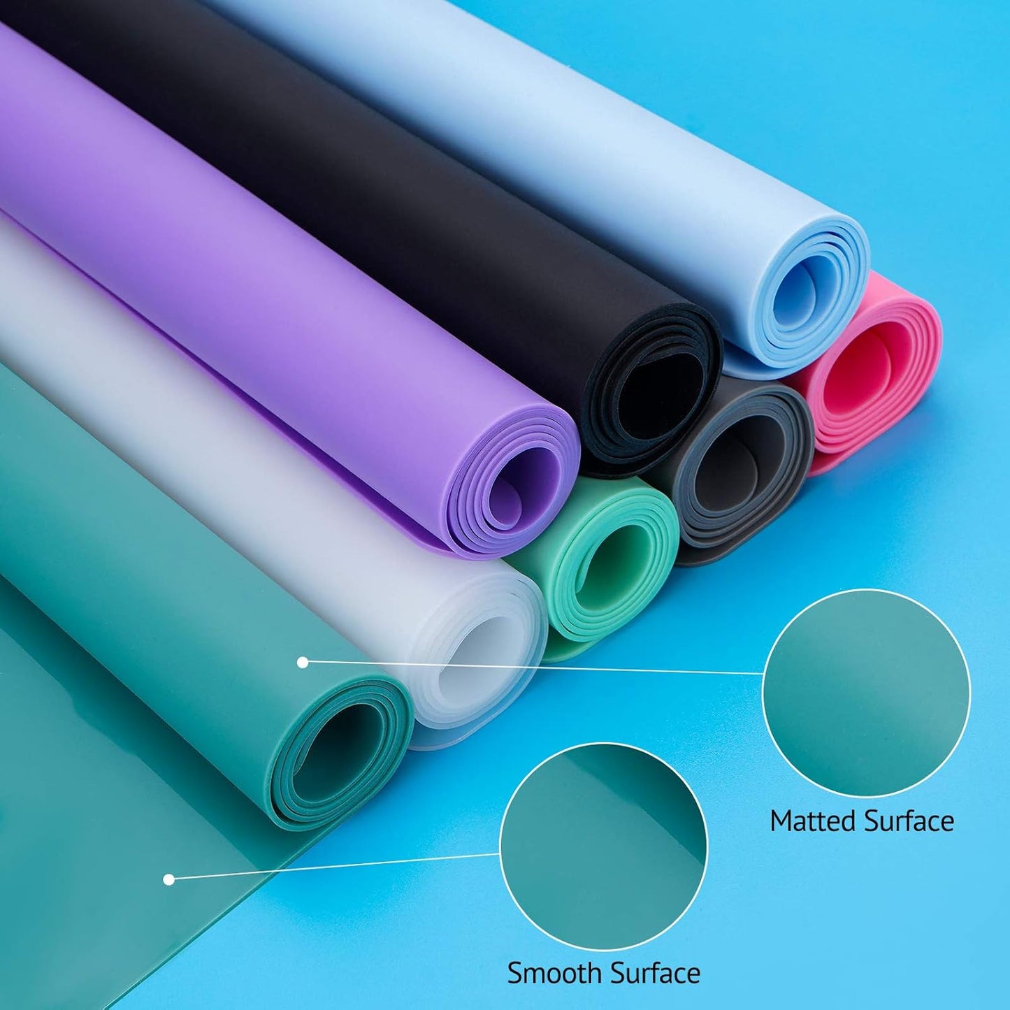 Gartful Extra Large Silicone Mats for Countertop, 28" by 20" Multipurpose Mat, Counter Table Protector, Desk Saver Pad, Placemat Nonstick Nonskid Heat-Resistant Pad, Black