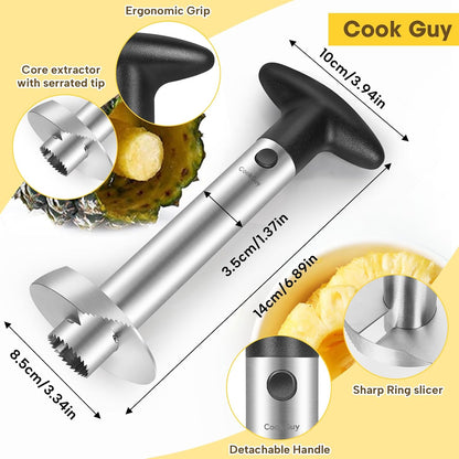 Cook Guy Pineapple Corer and Slicer Set (2-piece)