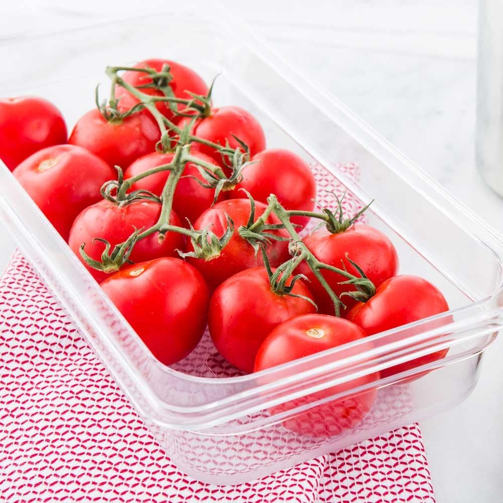 Restaurantware-2.5 Inch Deep Food Pans, 1 1/6 Size Commercial Food Storage Container - Freezable, Break-Resistant, Clear Plastic Cold Pans, Dishwashable, For Kitchens, Restaurants, Or Cafeterias