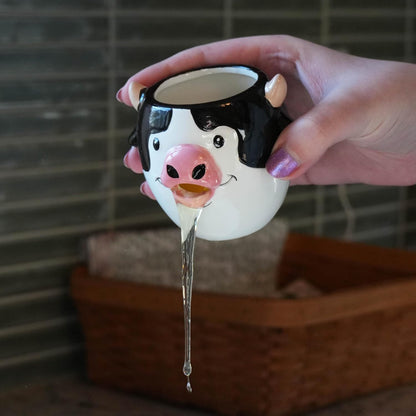 Novelty Egg Separator – Funny Egg Yolk Separator, Easy Egg White Separator for Baking & Cooking, 3.5” x 3 - Cow