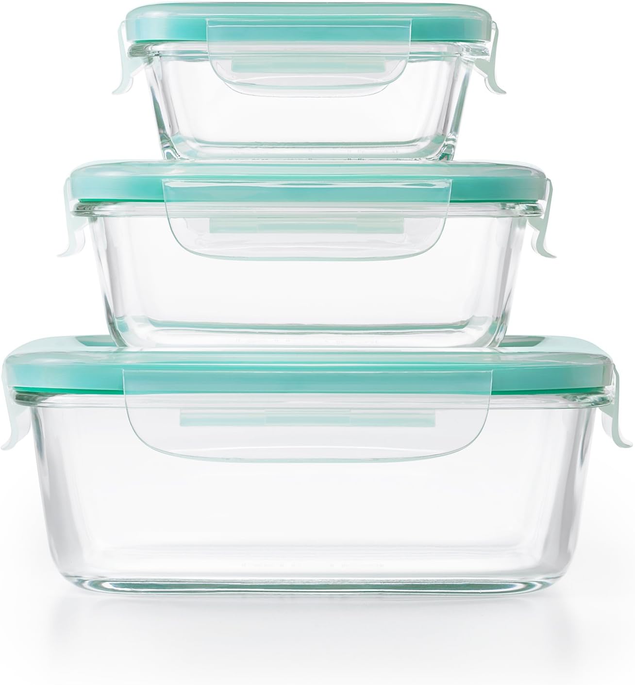 OXO Good Grips 4-Piece Smart Seal Leakproof Mini Glass AirtightContainer Set