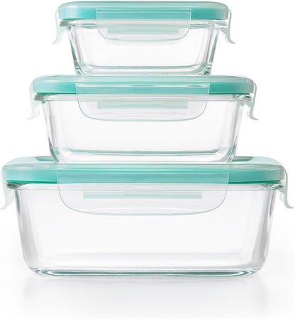 OXO Good Grips 4-Piece Smart Seal Leakproof Mini Glass AirtightContainer Set