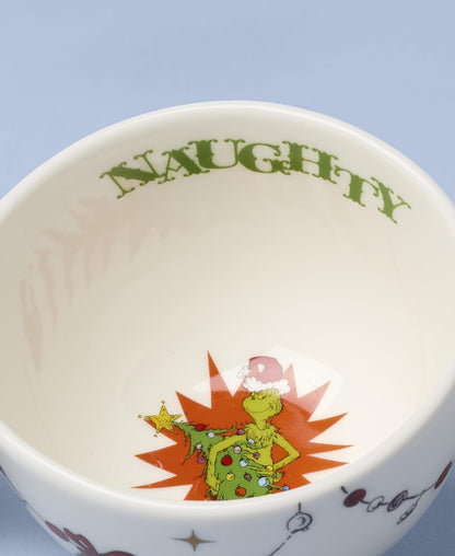 Lenox 898096 Merry Grinchmas Chip & Dip Bowl, Christmas Dishes, Festive Holiday Serveware