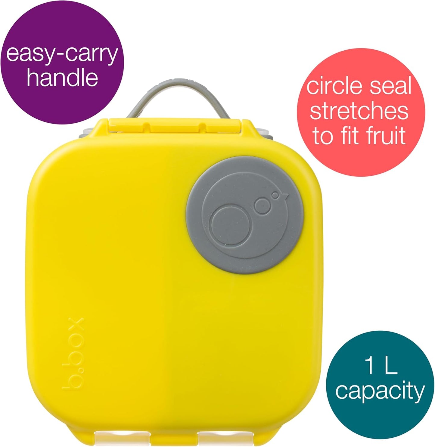 b.box Mini Lunch Box 2-Pack, Leak Proof Bento Box for Kids, 3 Compartment Snack Containers Ages 3+, Lunchbox for Daycare + School, Dishwasher Safe, BPA-Free, PFAS-Free, 4.25 Cup - Blue + Green