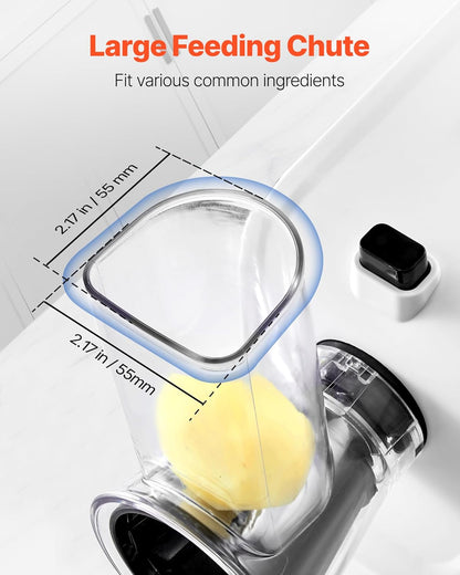 VEVOR Manual Vegetable Fruit Slicer, 0-0.5"/0-12mm Thickness Adjustable Commercial Slicer Machine, Stainless Steel Food Cutter Slicing Machine with 2 Spare Blades, for Potato, Cucumber, Lemon, Tomato