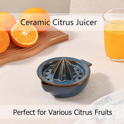 Ceramic Citrus Lemon Orange Juicer Manual Squeezer, Hand Juicer Reamer