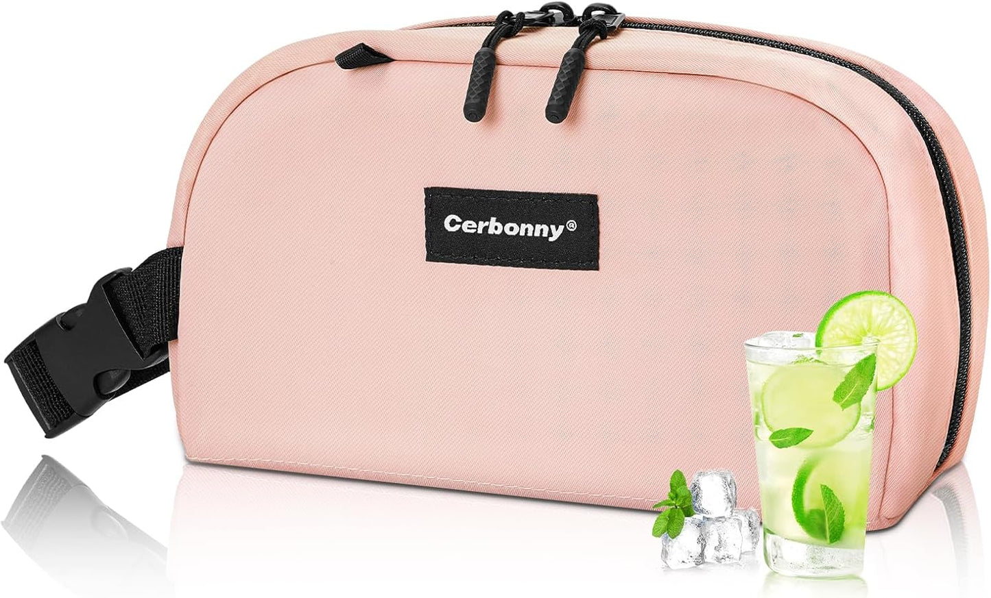 Cerbonny Freezable Cooler Bag for Work/School Travel - Mini Insulated Bag Fit For Yogurt