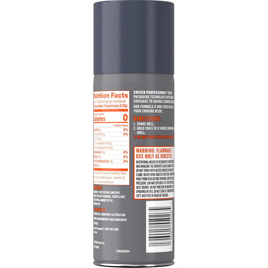 Crisco Professional No-Stick Cooking Spray, Grill Master, 12 Ounce