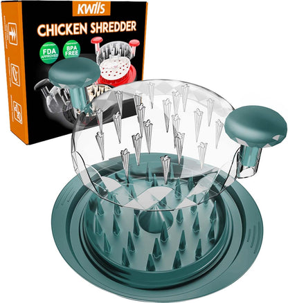 Chicken Shredder Tool Twist, 11" Heavy Duty Large Chicken Shredder, Meat Grinders Gadgets Machine, BPA Free, Strong Anti-Slip, Dishwasher Safe, Suitable for Pork Beef Chicken, Red