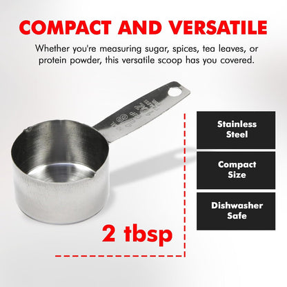 Chef Craft Select Coffee Measurer/Scoop, 4 inch, 2 tbsp, Stainless Steel