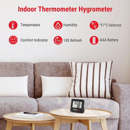 TempPro TempAir Hygrometer Indoor Thermometer for Home